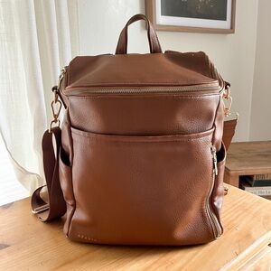 Azaria La Mère Original Leather Backpack Diaper Bag